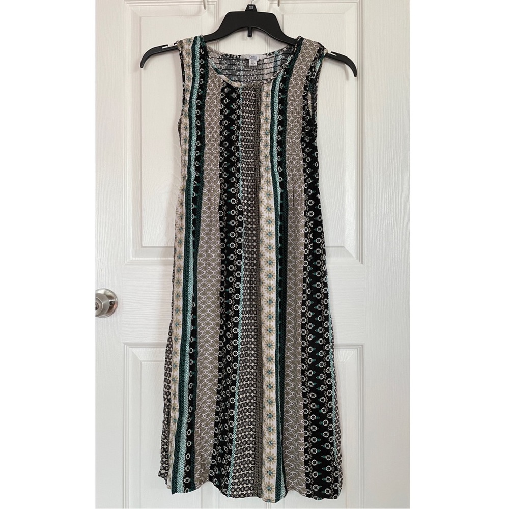Croft & Barrow Smocked Patterned Dress